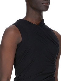 RICKOWENS♡ サハラアシンメトリートップ アシンメトリーギャザーTOPS(カットソー)｜トップス