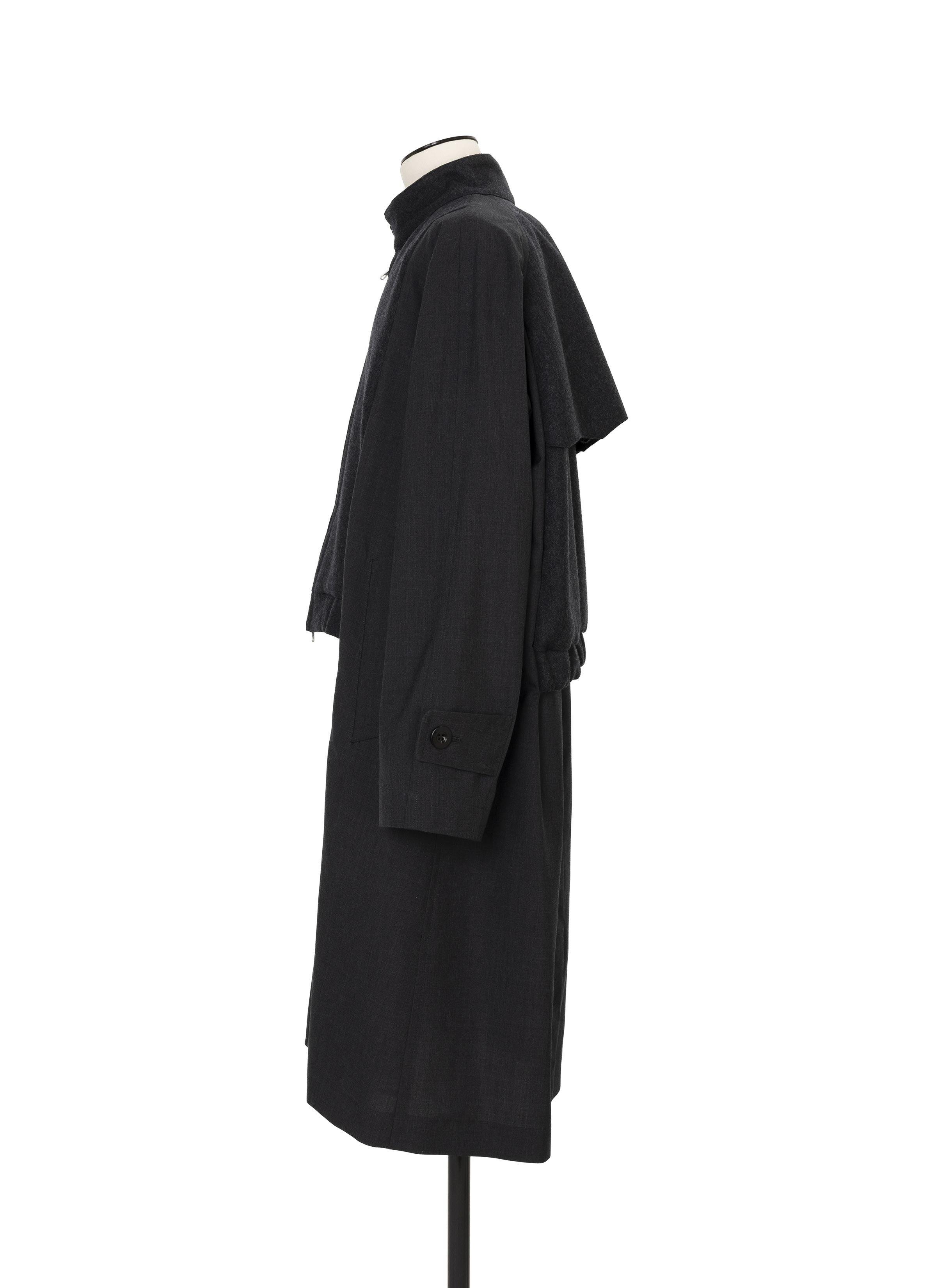 Suiting x Wool Melton Coat - 3
