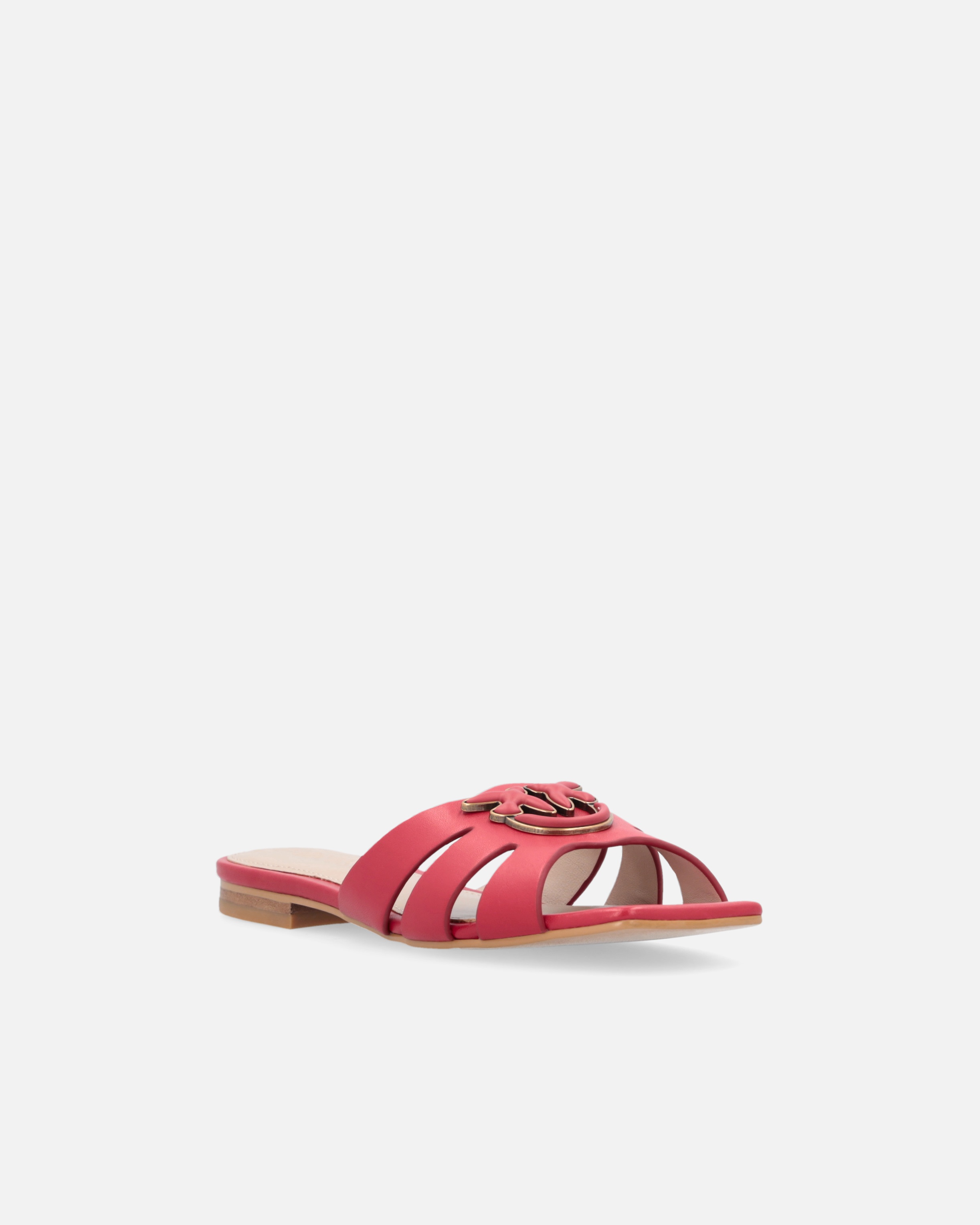 NAPPA LEATHER SLIP-ONS WITH BIRD LOGO - 2