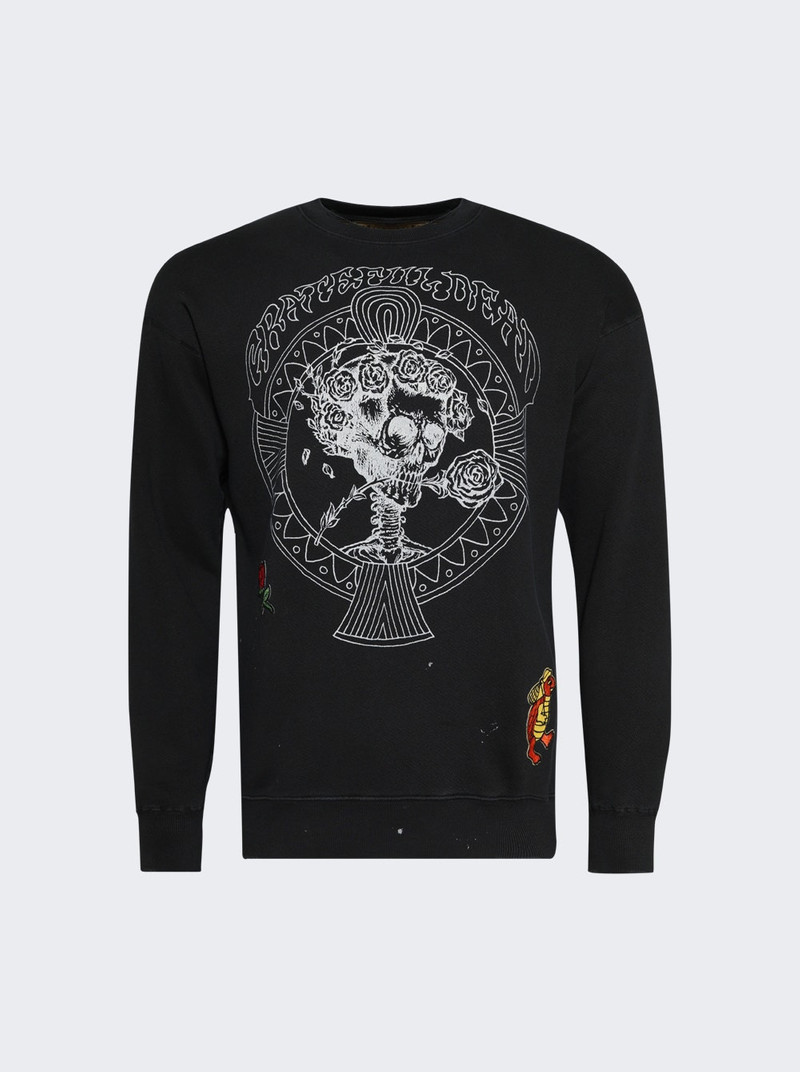 Grateful Dead Patched Crew Sweatshirt Coal 1
