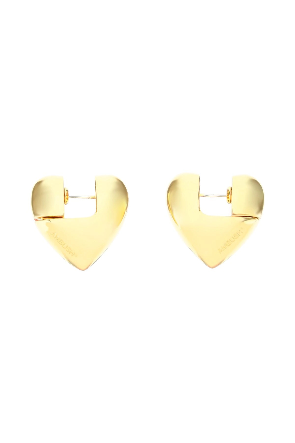 SMALL SOLID HEART EARRINGS - 1