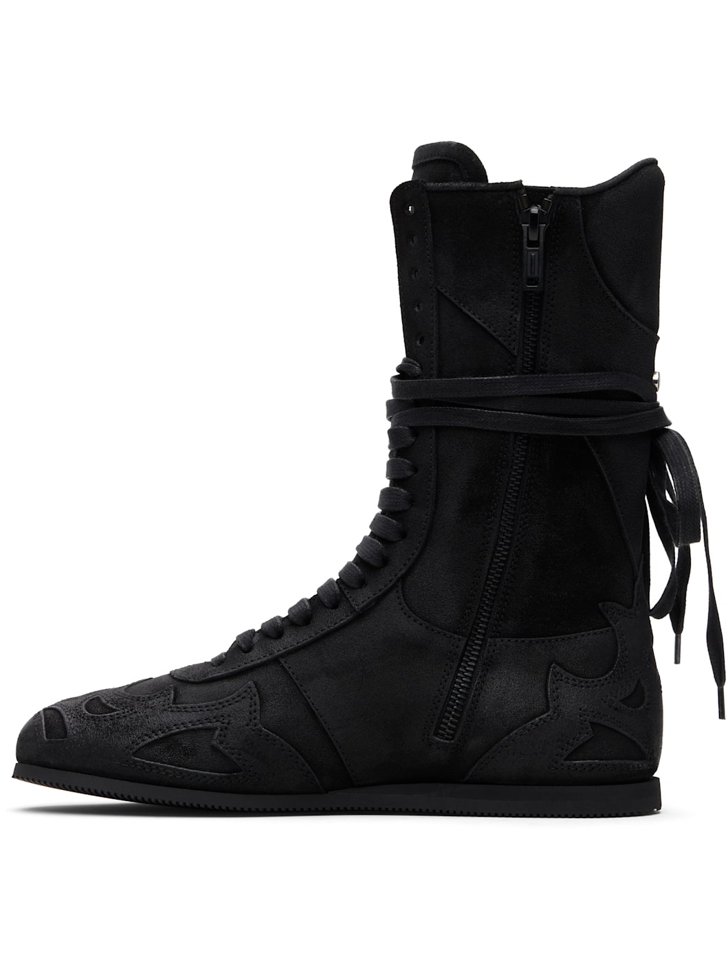 Black Palne High-Top Boxing Sneakers - 3