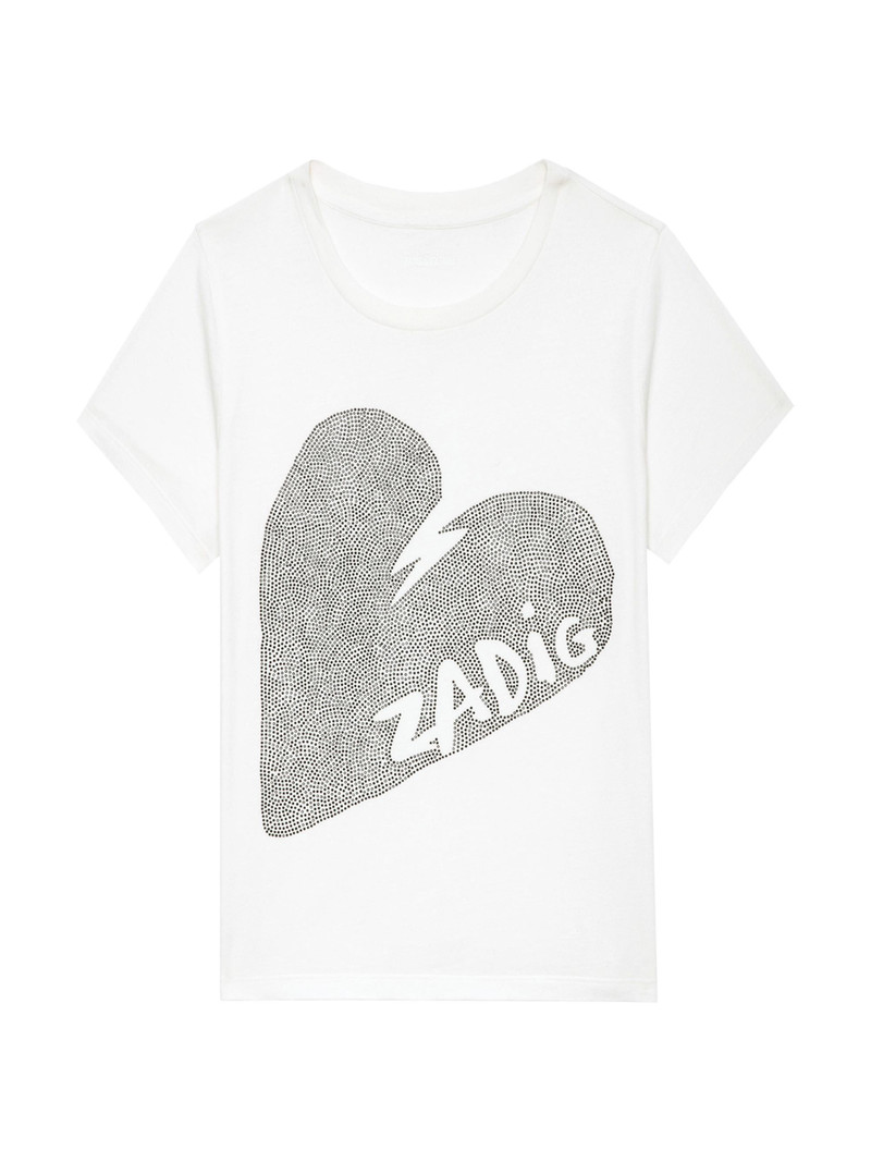 Women's Alys Cotton Jersey Heart Strass T-Shirt - Judo 1