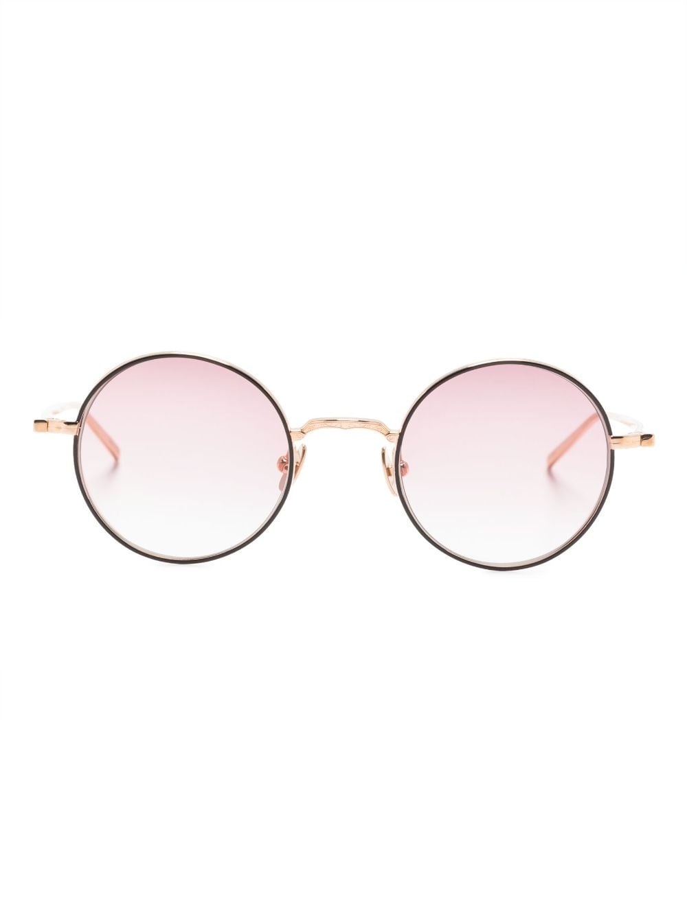 gradient round-frame sunglasses - 1