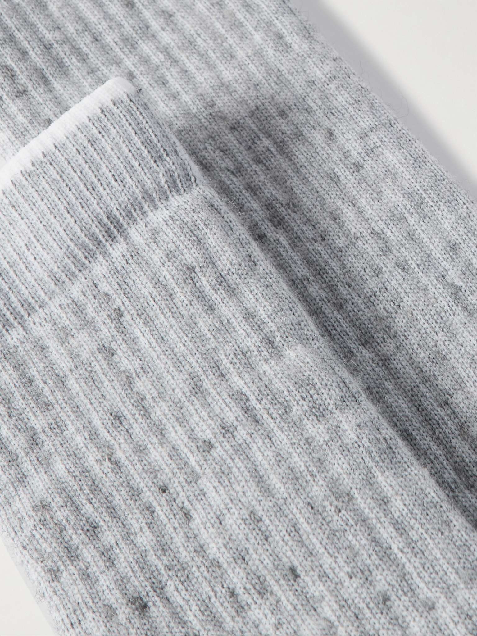 Logo-Intarsia Merino Wool-Blend Socks - 2