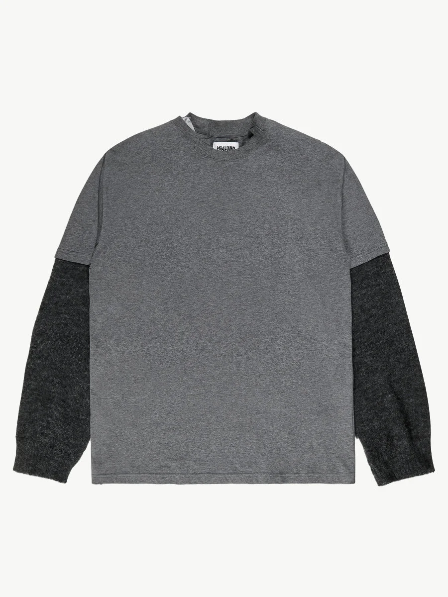 Trauma Knitted Long Sleeve Dark Melange - 1