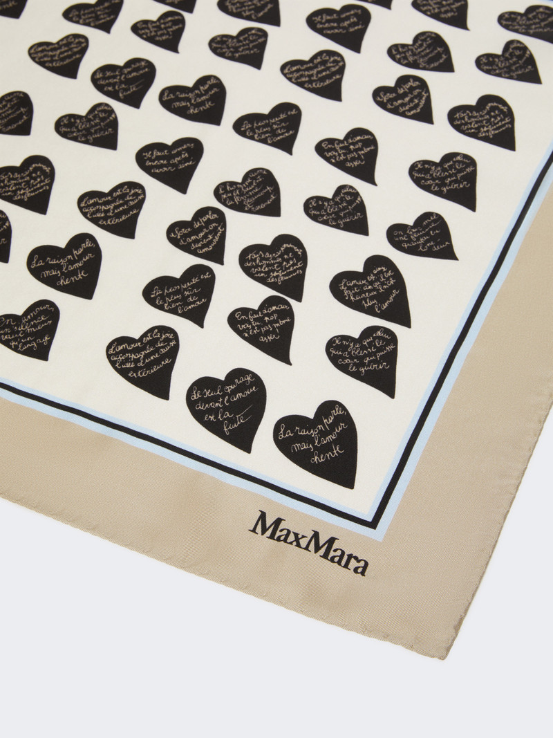 Max Mara NUMANA Printed silk twill foulard outlook