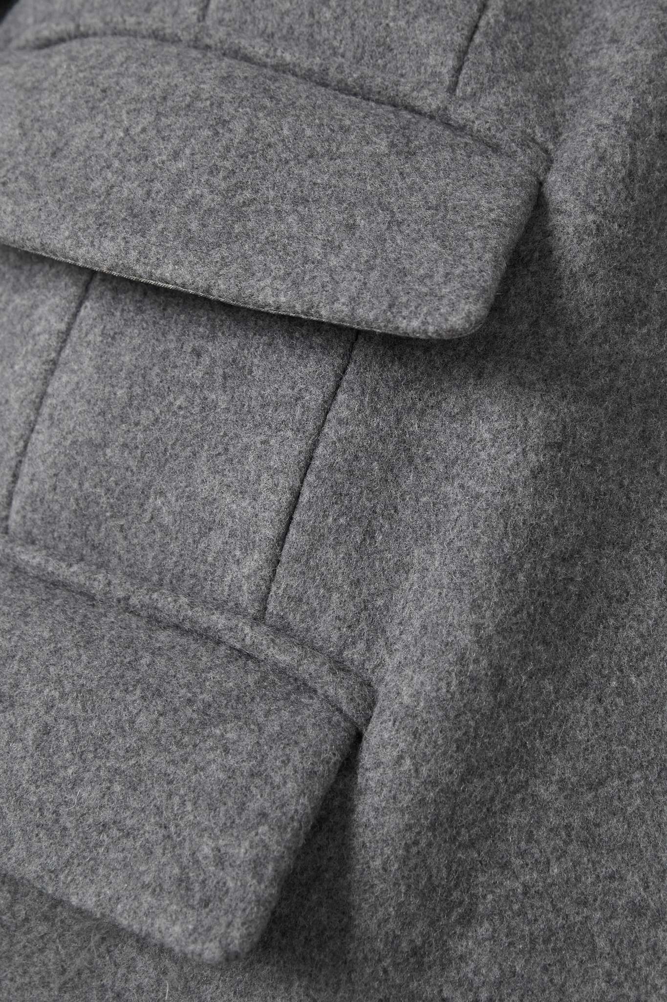 Mélange wool coat - 5