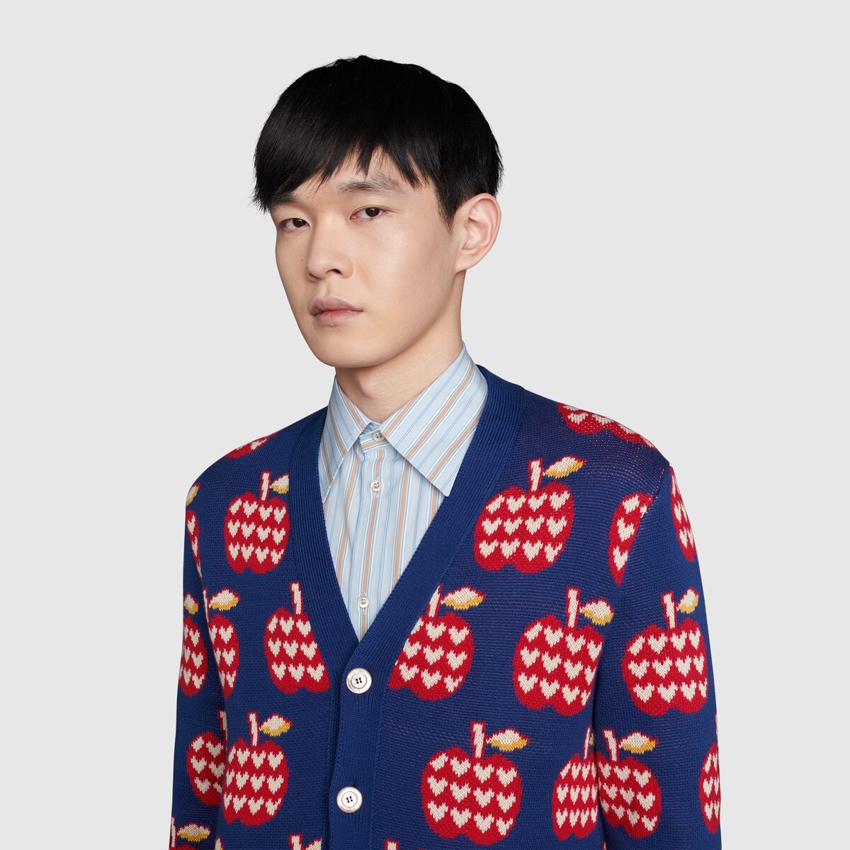 Men's Gucci Les Pommes cotton cardigan - 5