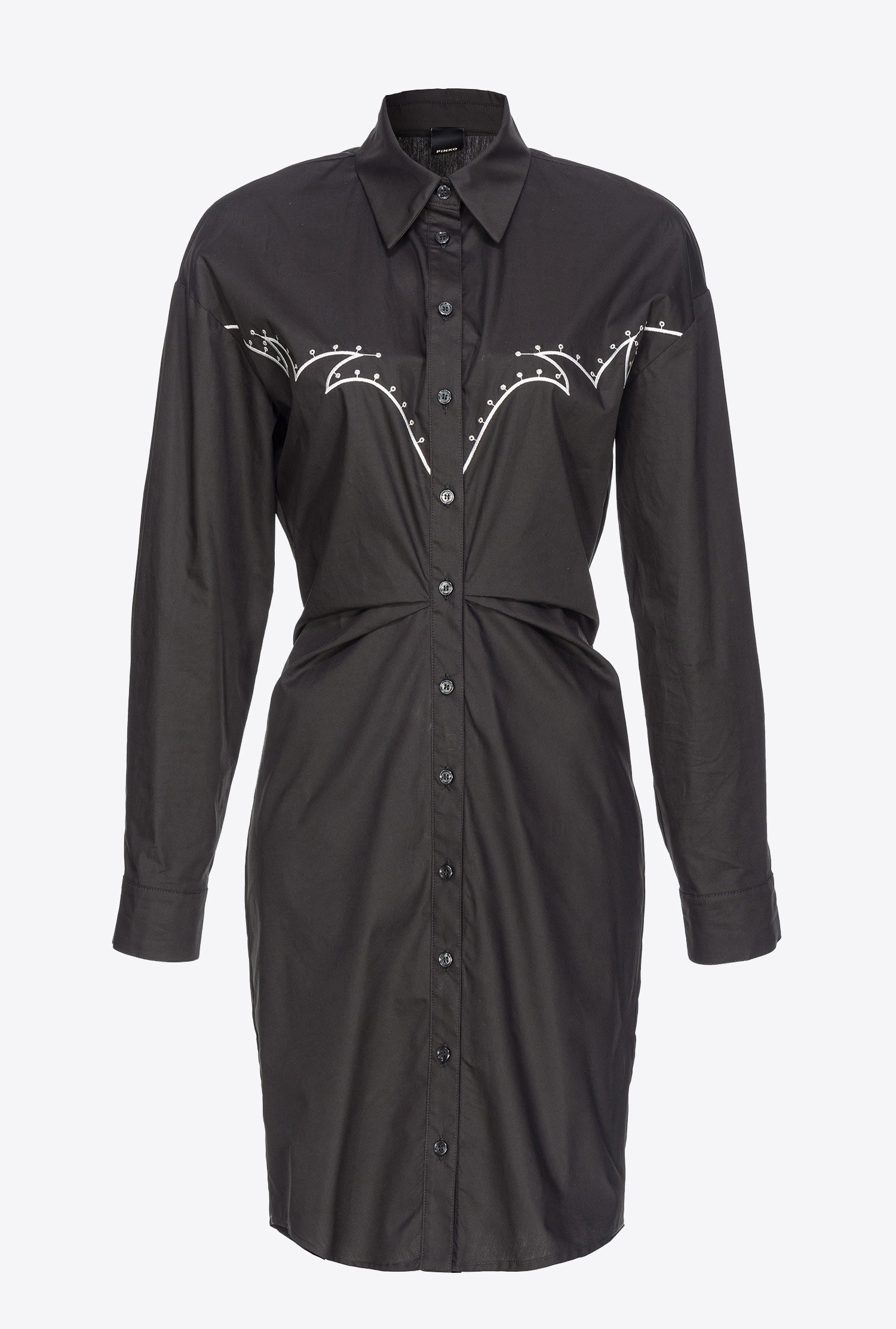 MINI SHIRT DRESS WITH RODEO EMBROIDERY - 1