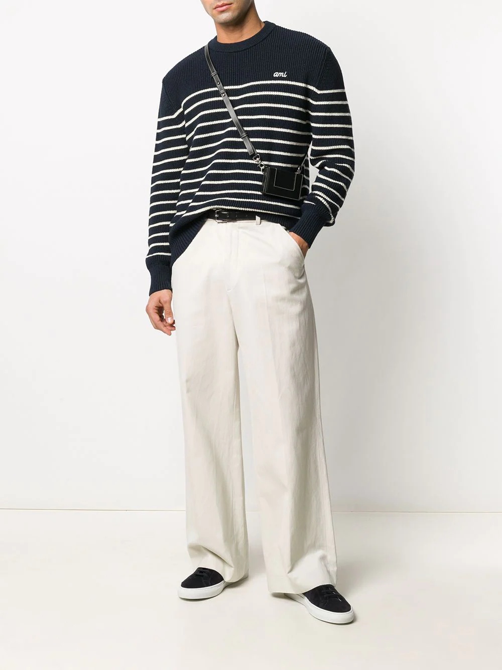 rib-knit striped jumper - 2