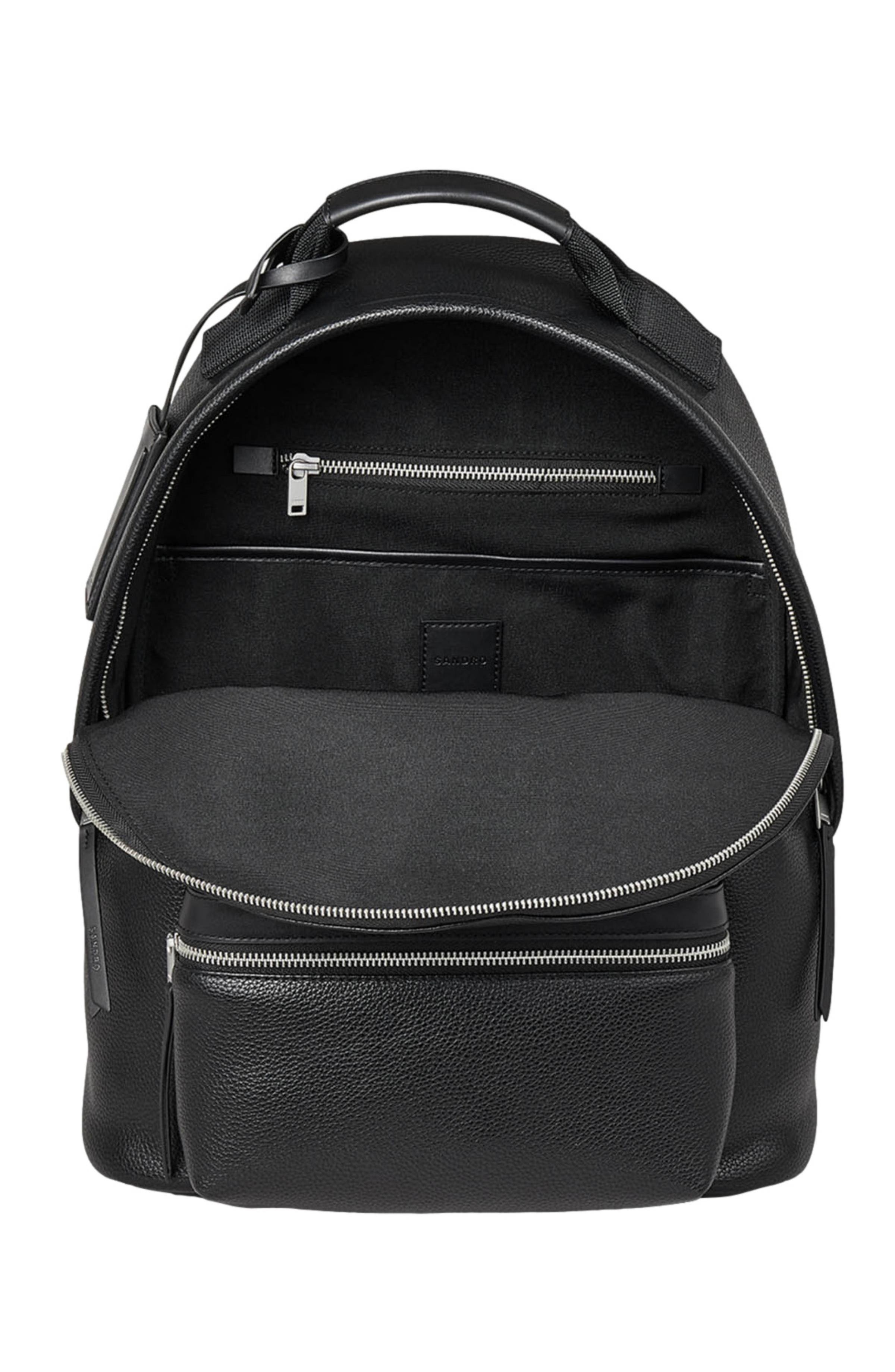 SANDRO Coated canvas backpack in Black at Nordstrom - 4