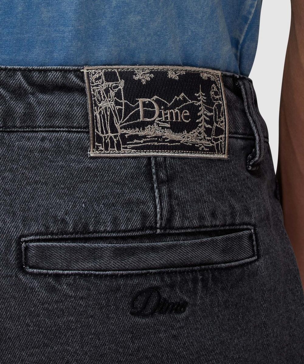 Pleated denim short - 6