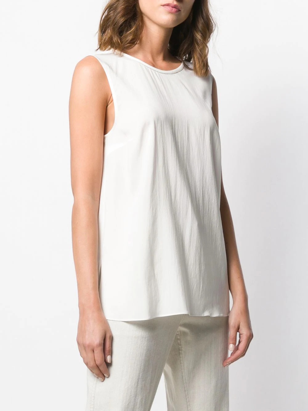 sleeveless flared blouse - 3