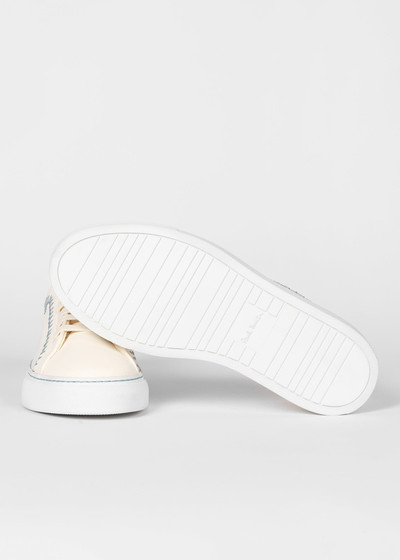 Paul Smith Ecru Contrasting Stitch 'Basso' Trainers outlook
