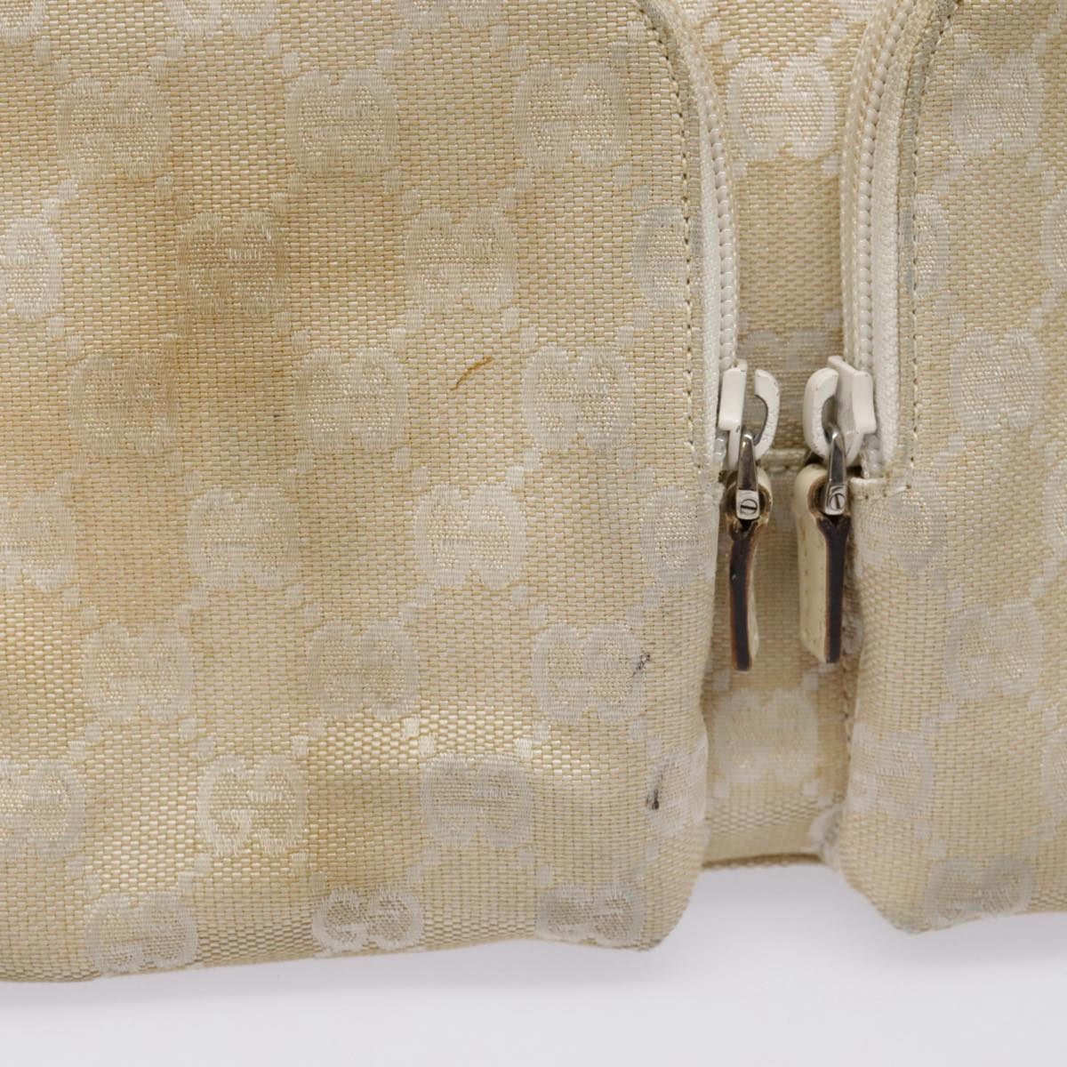 GUCCI GG Canvas Hand Bag Beige Silver 002 002 - 3