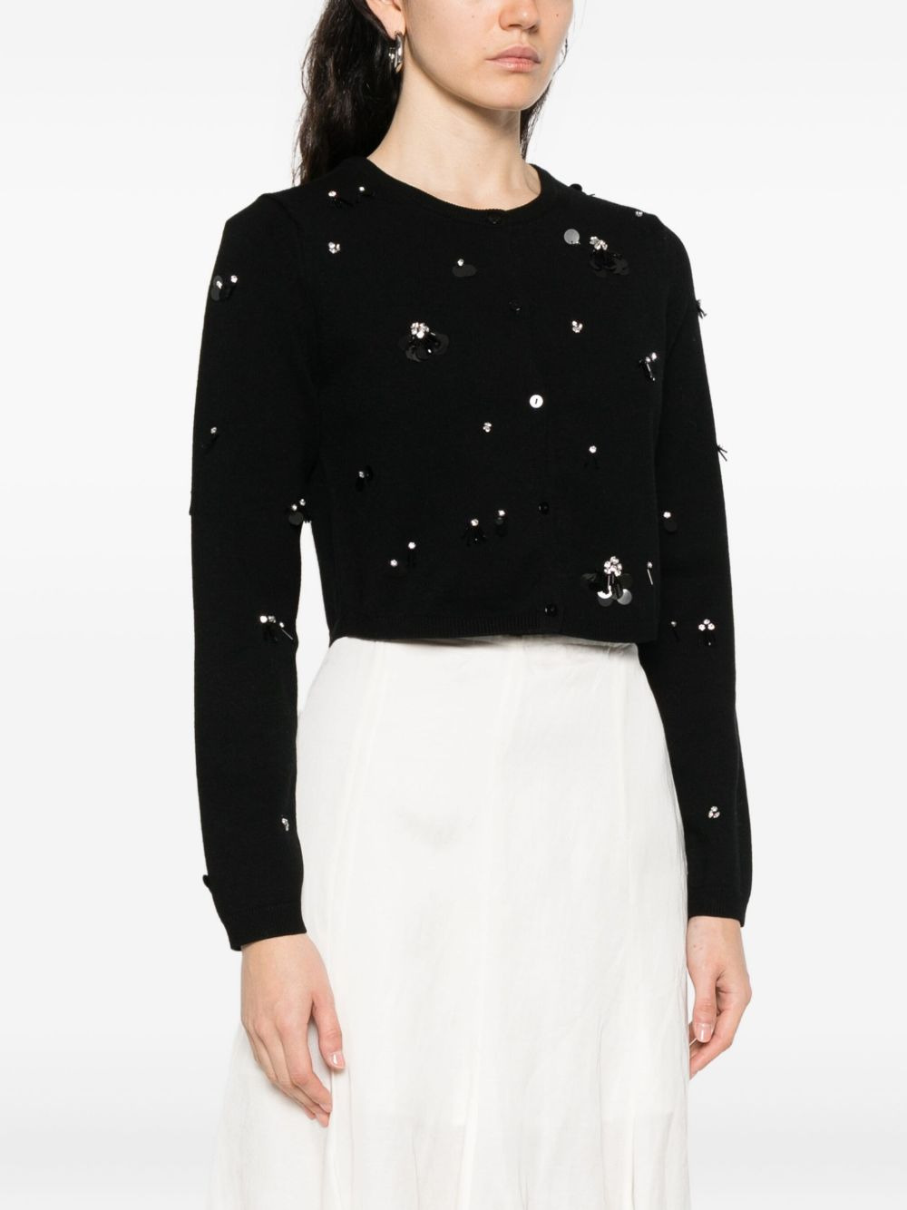 sequin-embellished cardigan - 3