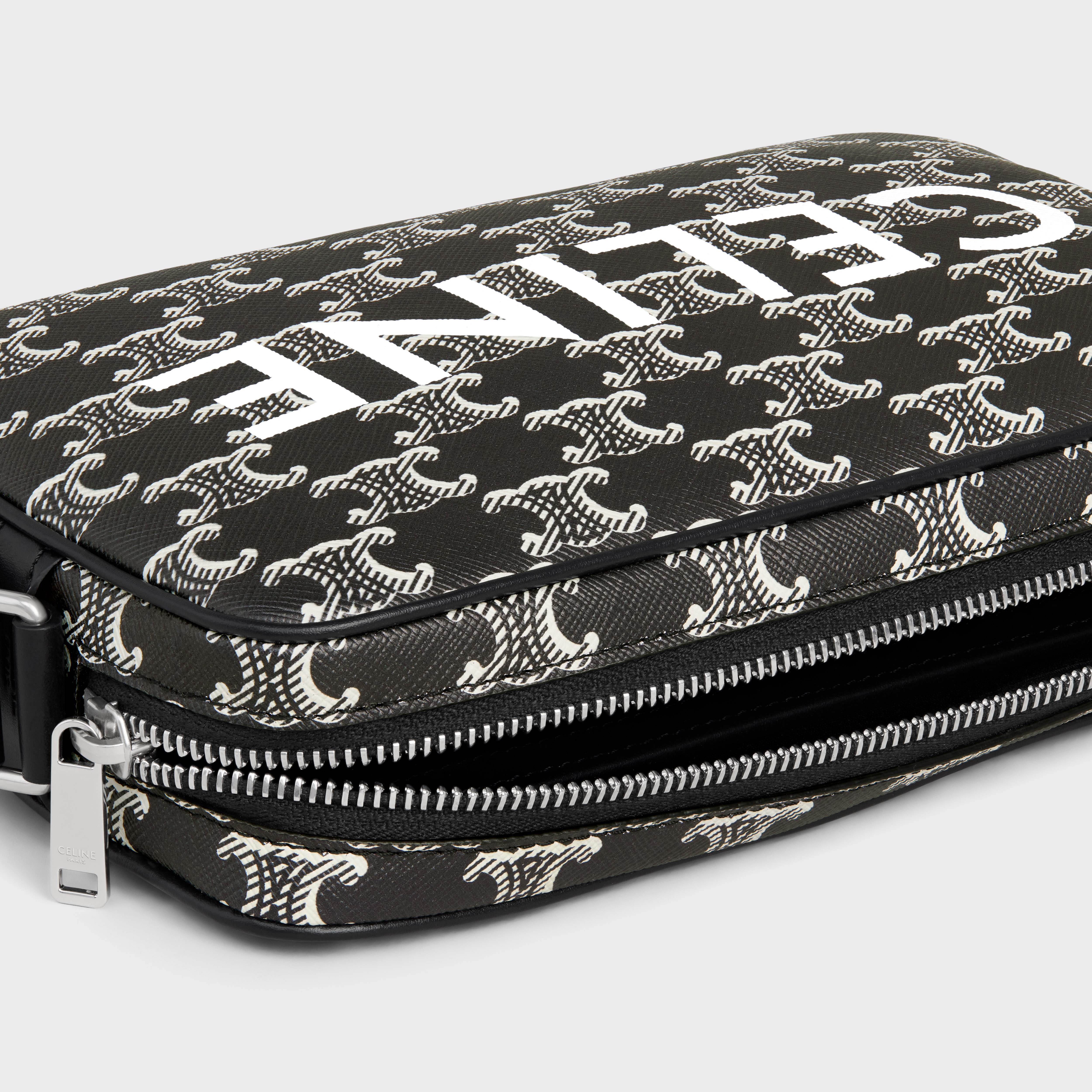 Medium Messenger Bag in Triomphe canvas two-tone with Celine print - 4