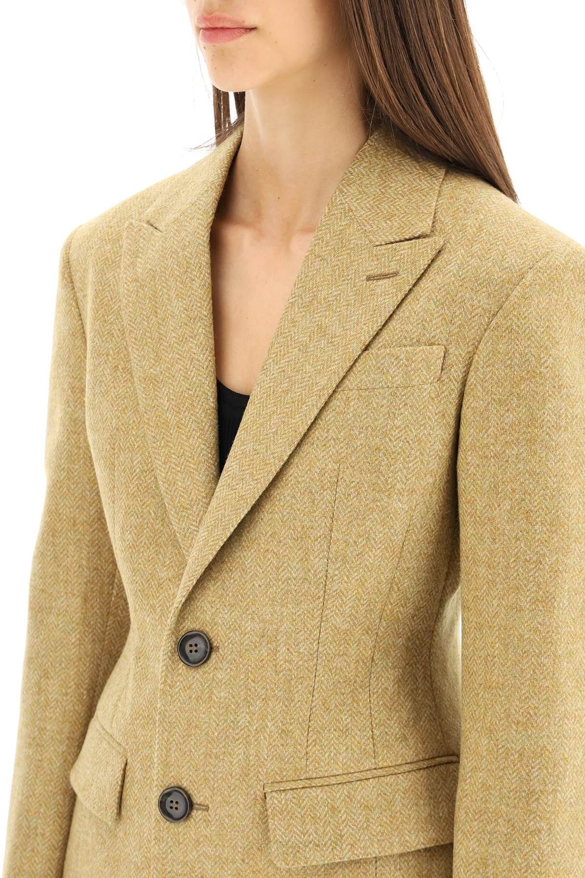 CHEVRON WOOL JACKET - 5