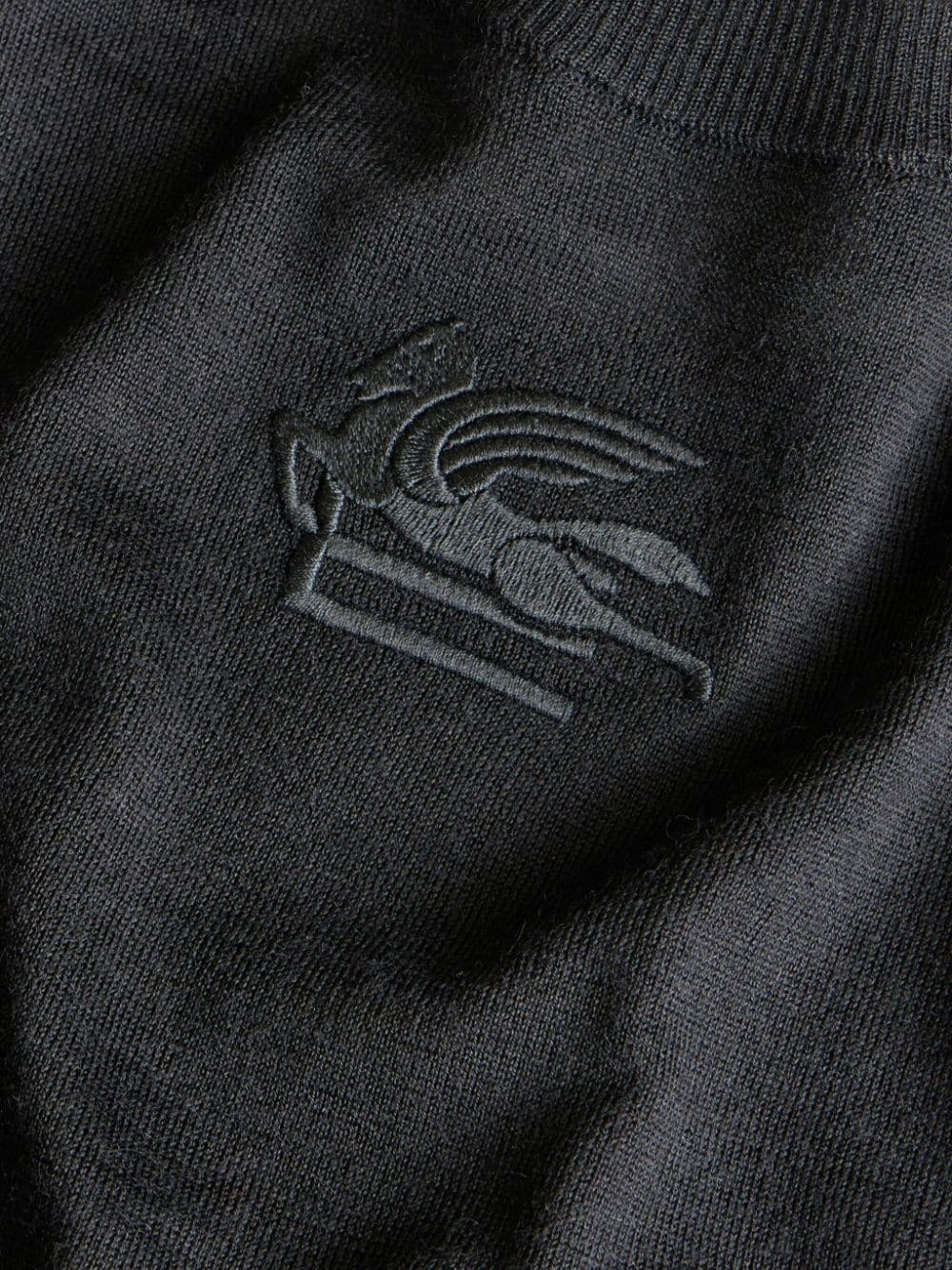 logo-embroidered crew-neck jumper - 6
