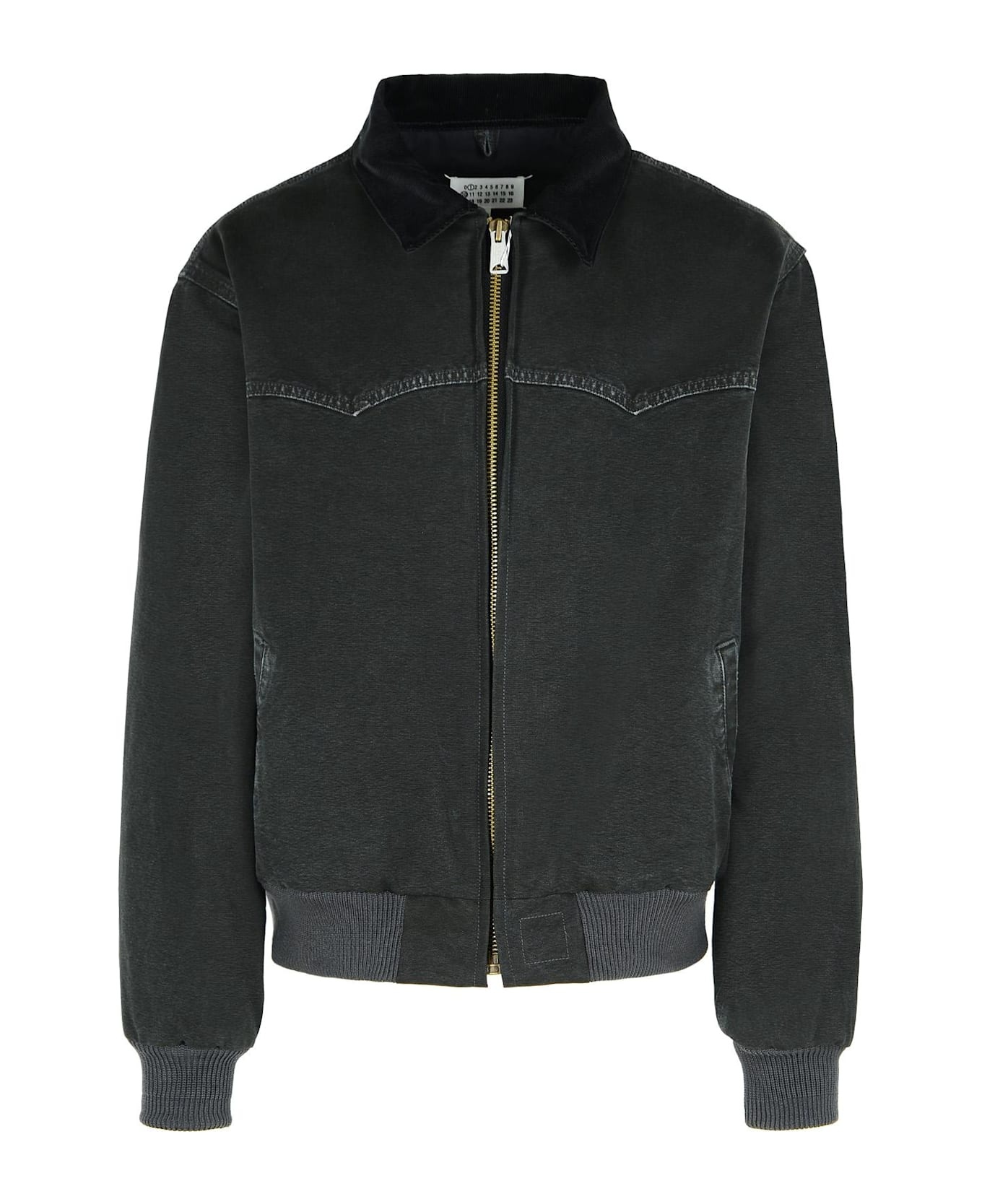 Black Cotton Jacket - 1