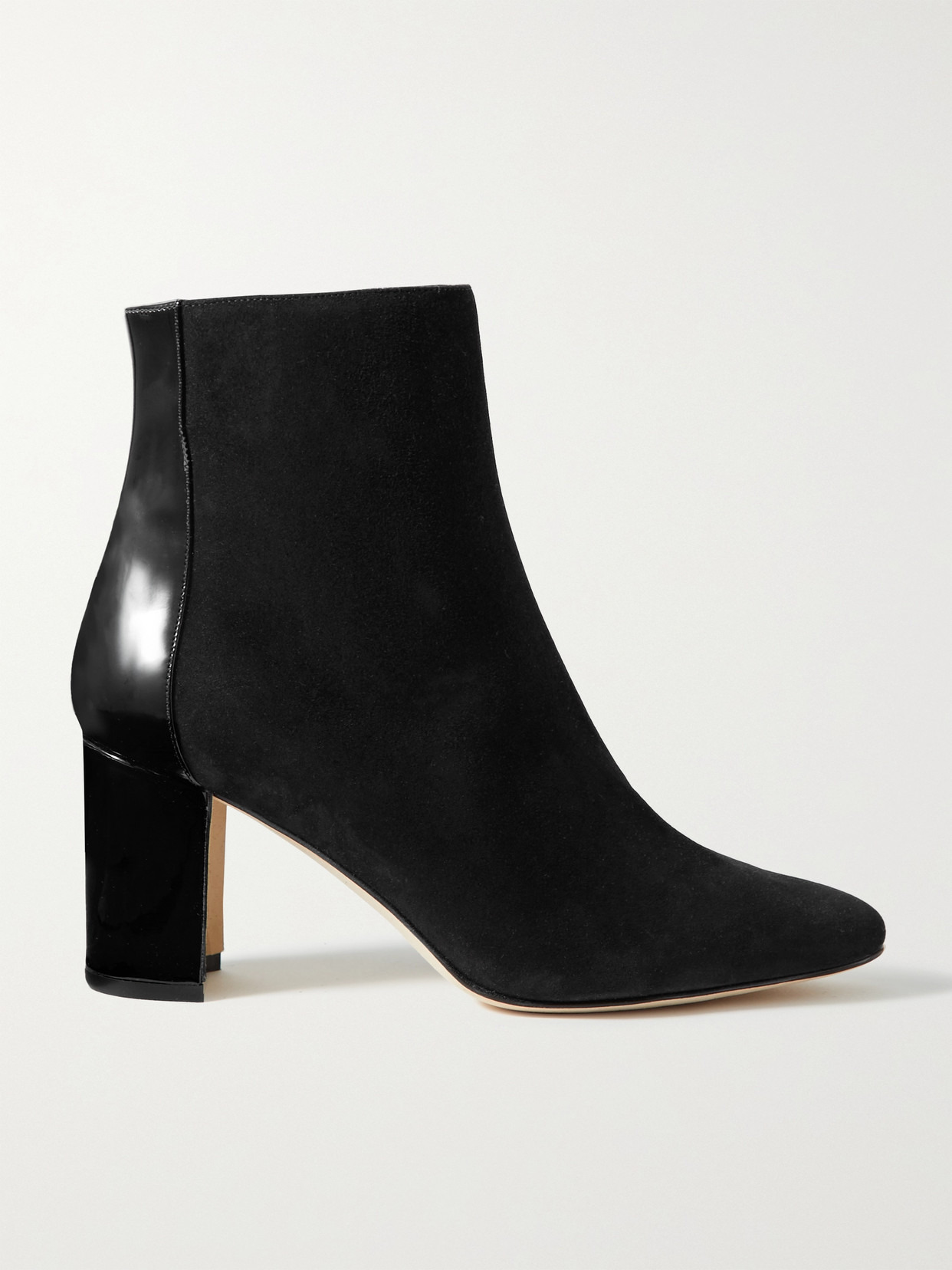 Rosie 70 Patent-leather And Suede Ankle Boots - 1
