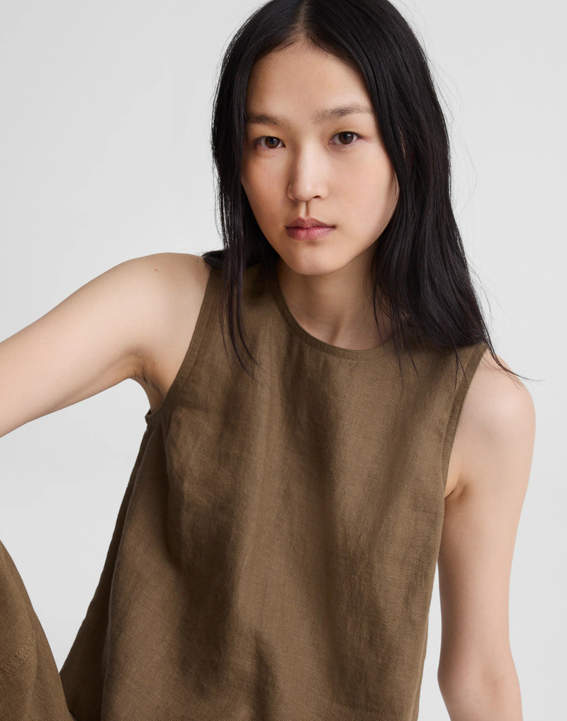 Shell Top in 100% Linen 2