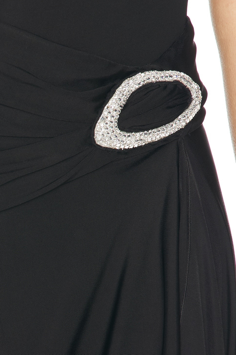 David Koma Crystal Buckle Asymmetric Cut Skirt outlook