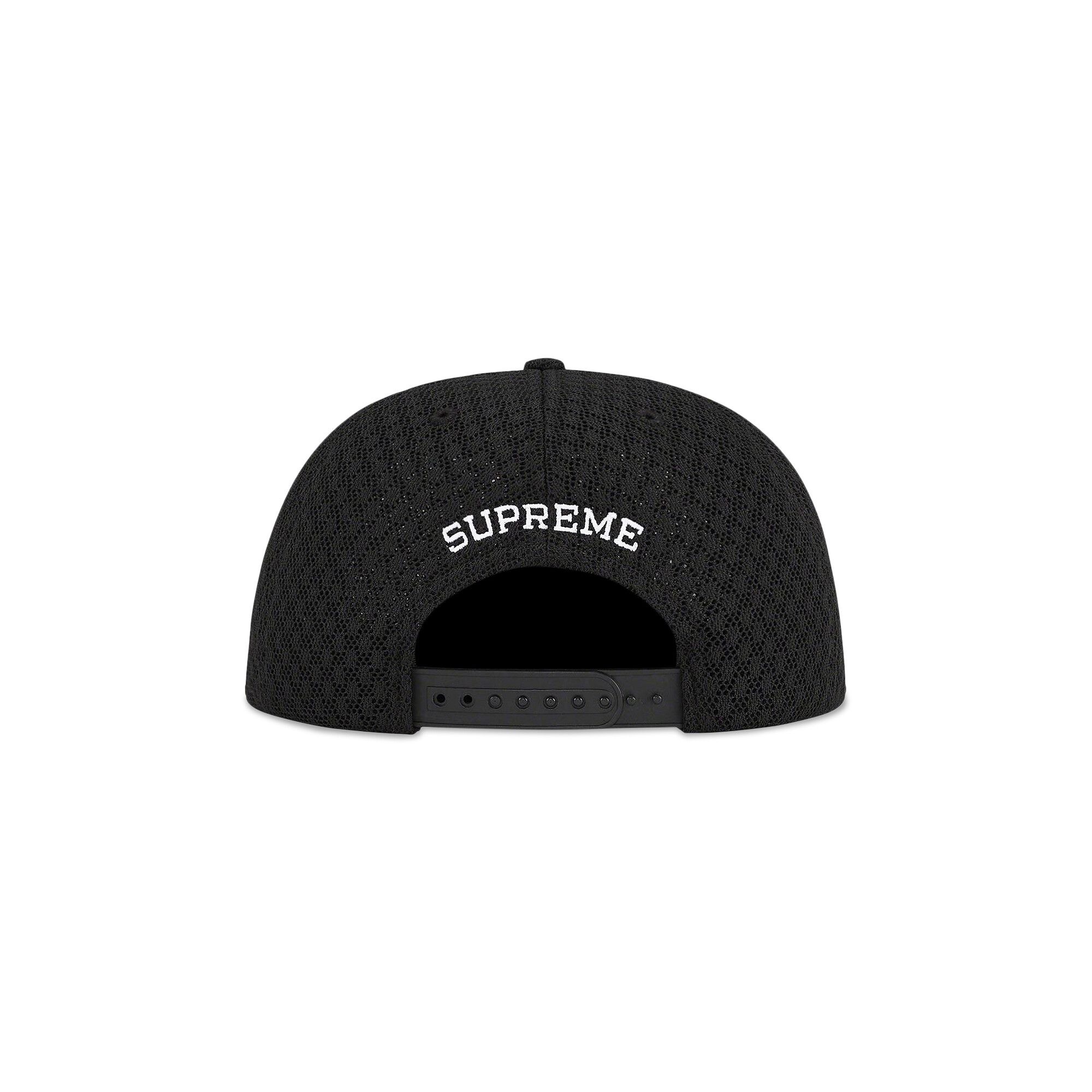 Supreme Classic Logo Air Mesh 6-Panel 'Black' - 2