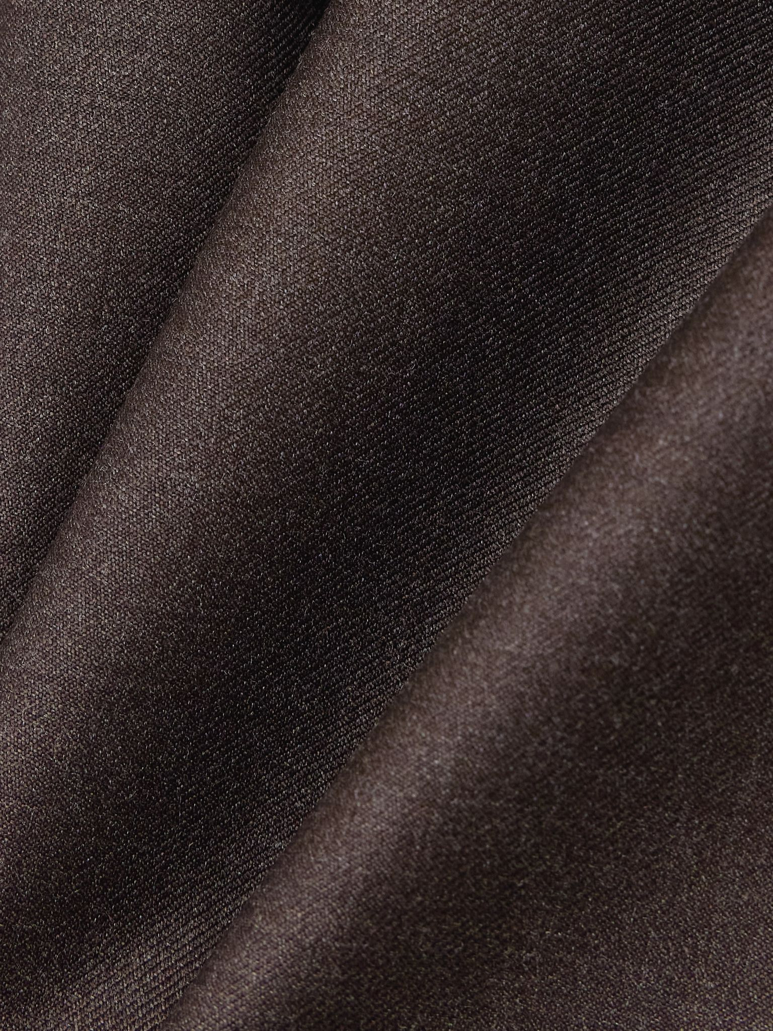 Adler pleated wool-twill shorts Light brown - 5