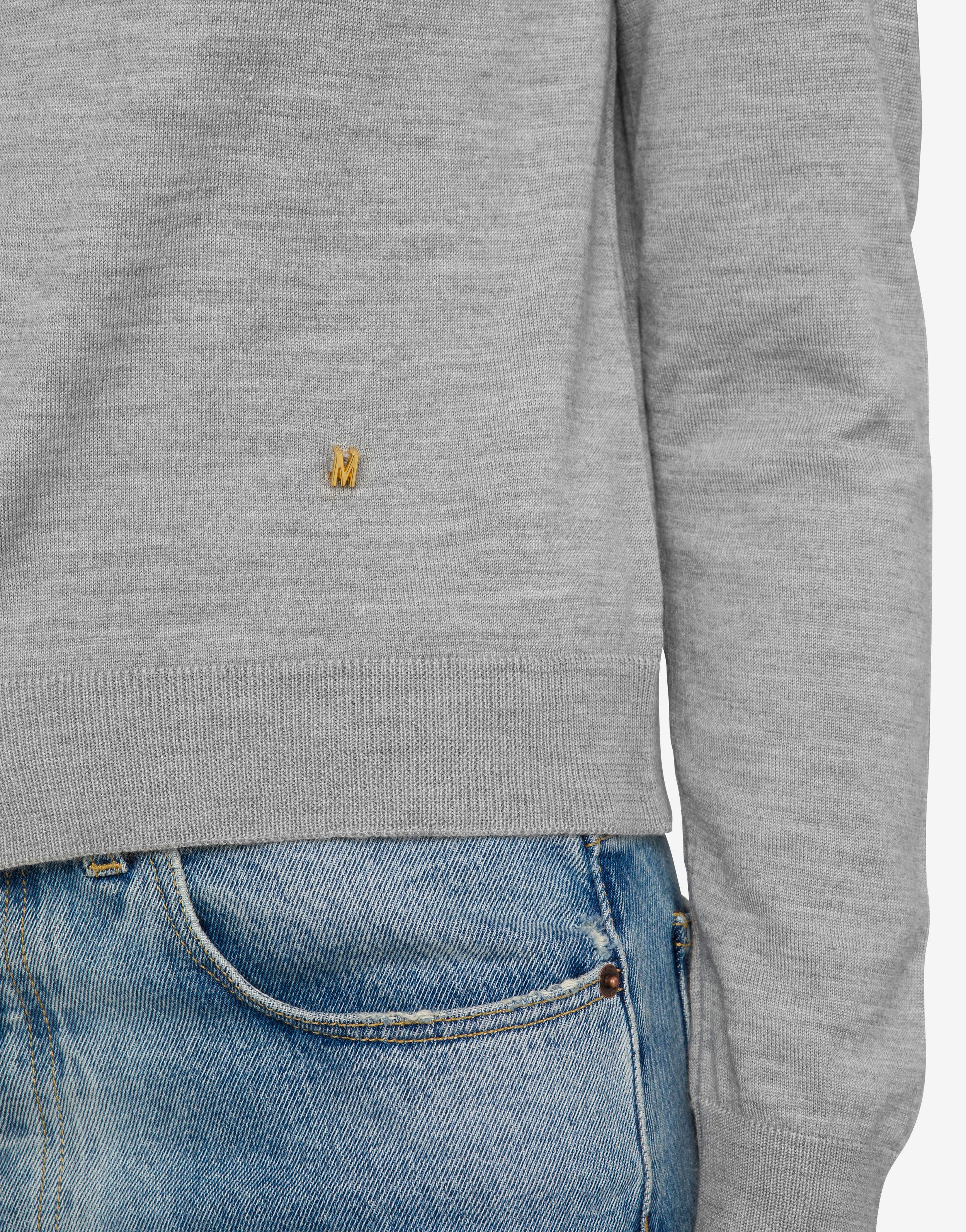 GOLDEN M WOOL AND SILK CARDIGAN - 4