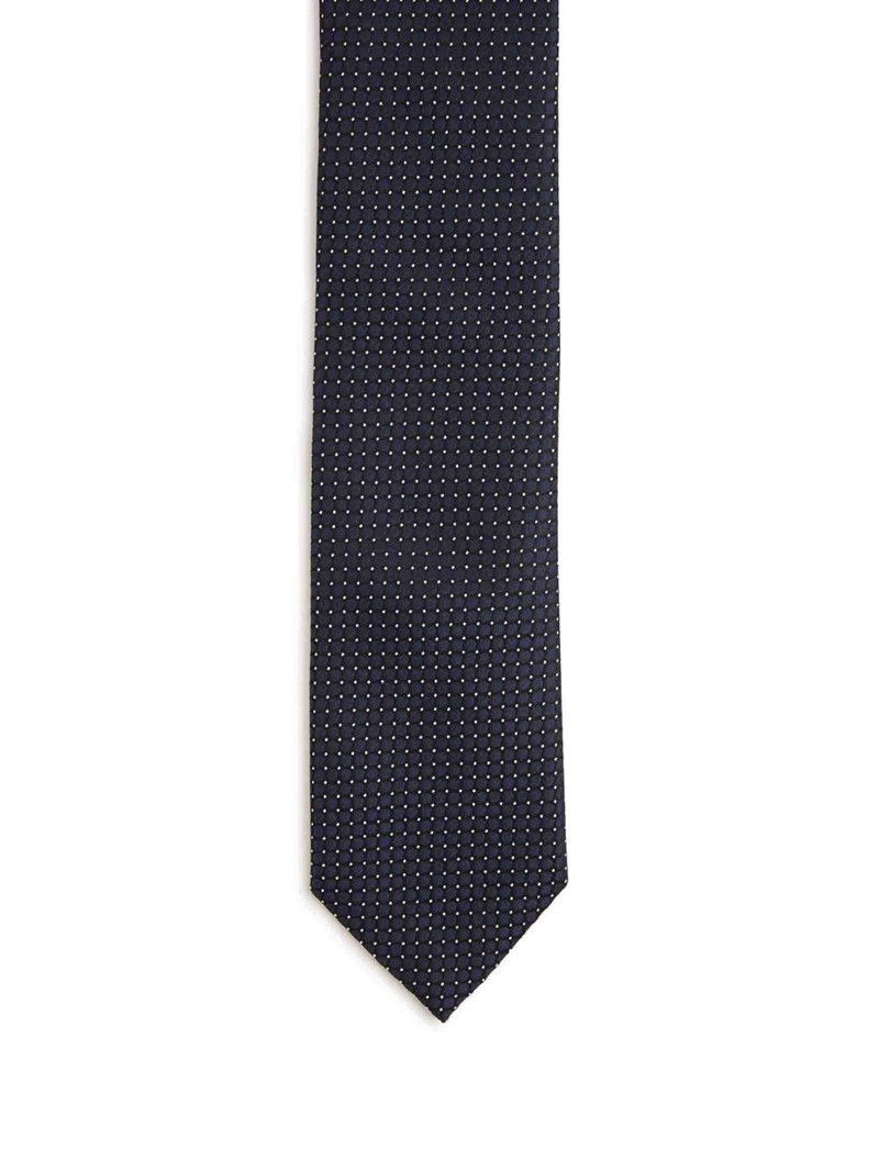 ZEGNA geometric-pattern silk tie outlook