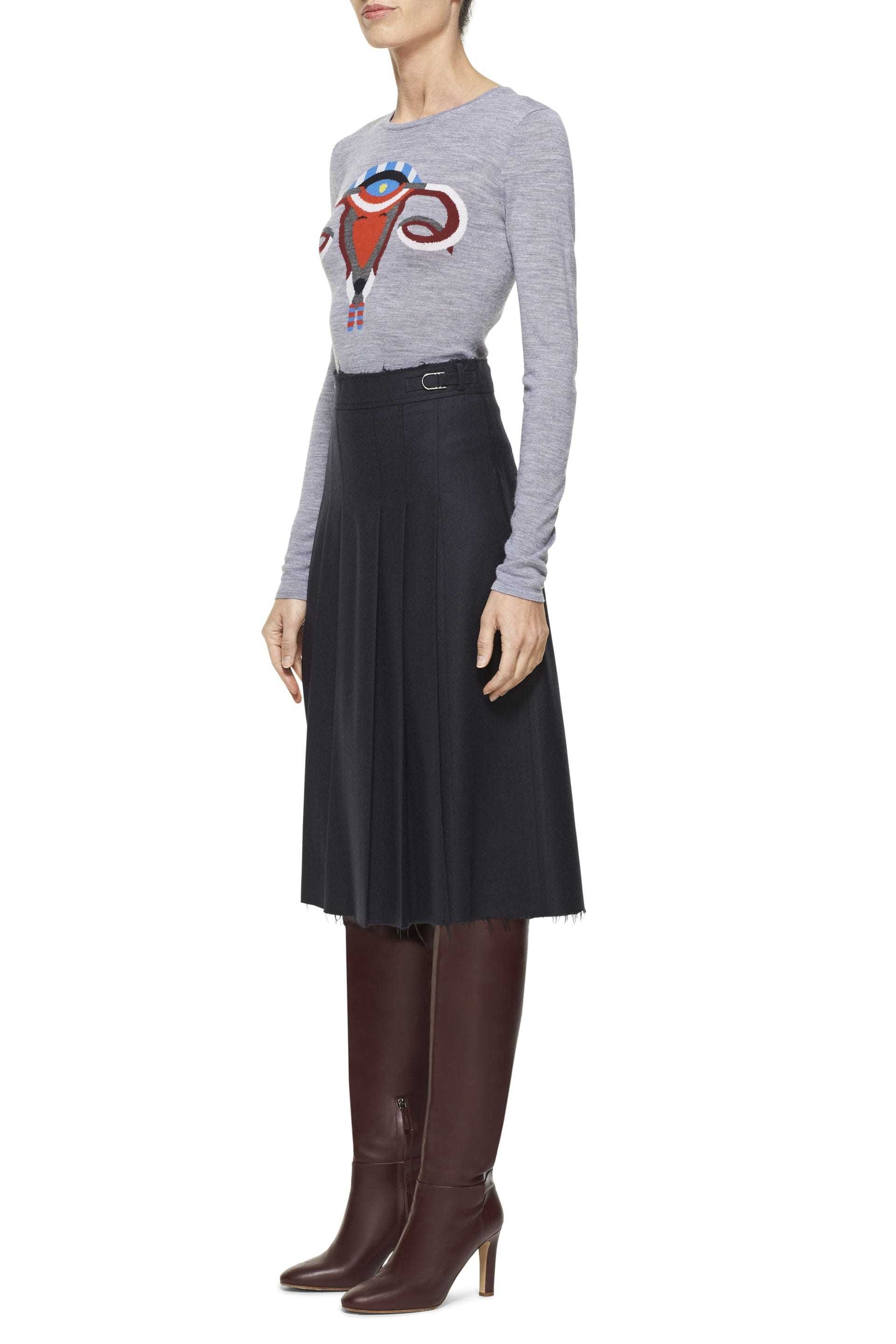 Ram-Ovaries Crewneck in Merino Wool - 3