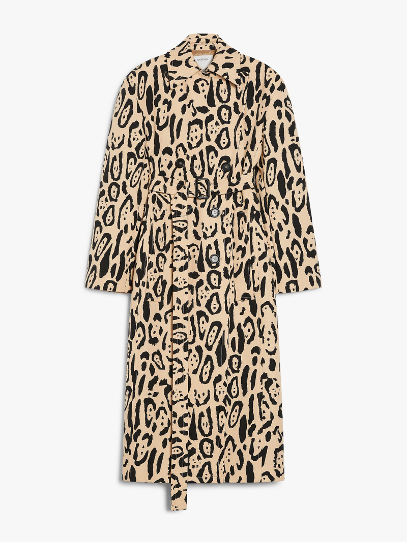 GREMBO Animal-print trench coat - 1