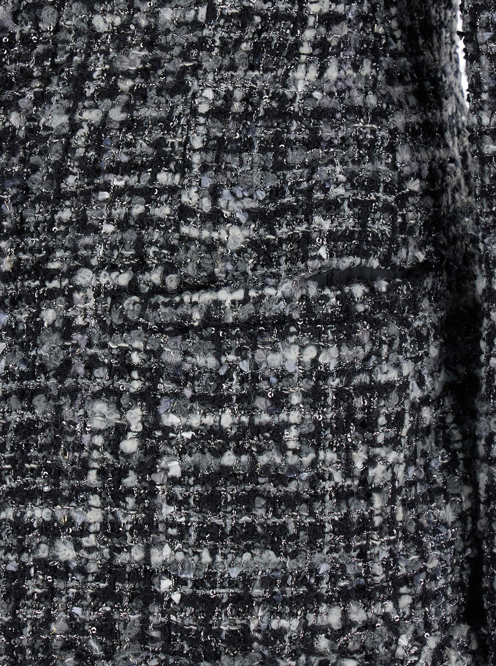 Valentino Women Black And White Jacket With Concealed Closure In Tweed Woman - 3