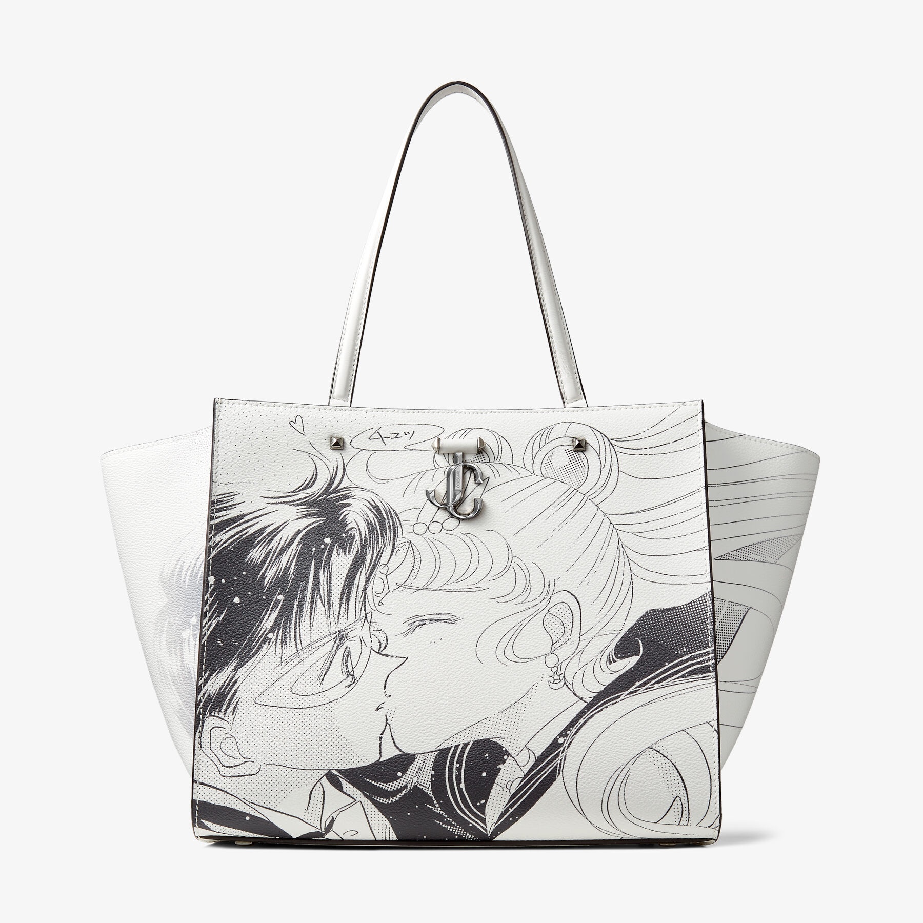Sailor Moon & Tuxedo Mask Varenne Tote
Monochrome Manga Printed PU Leather Tote Bag - 1