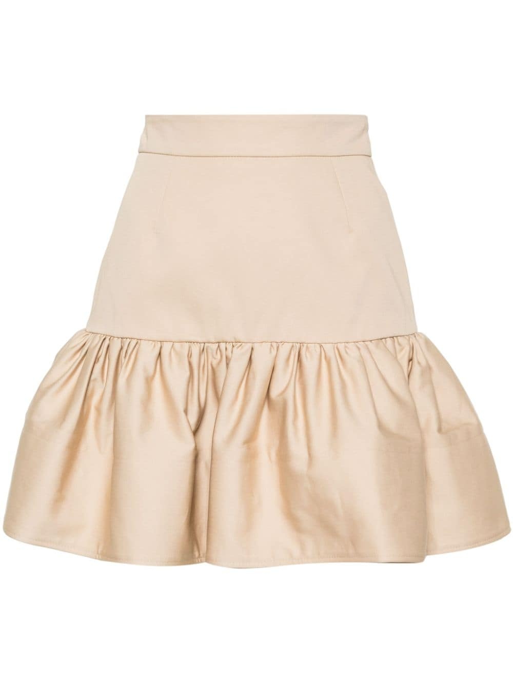 peplum mini skirt - 1