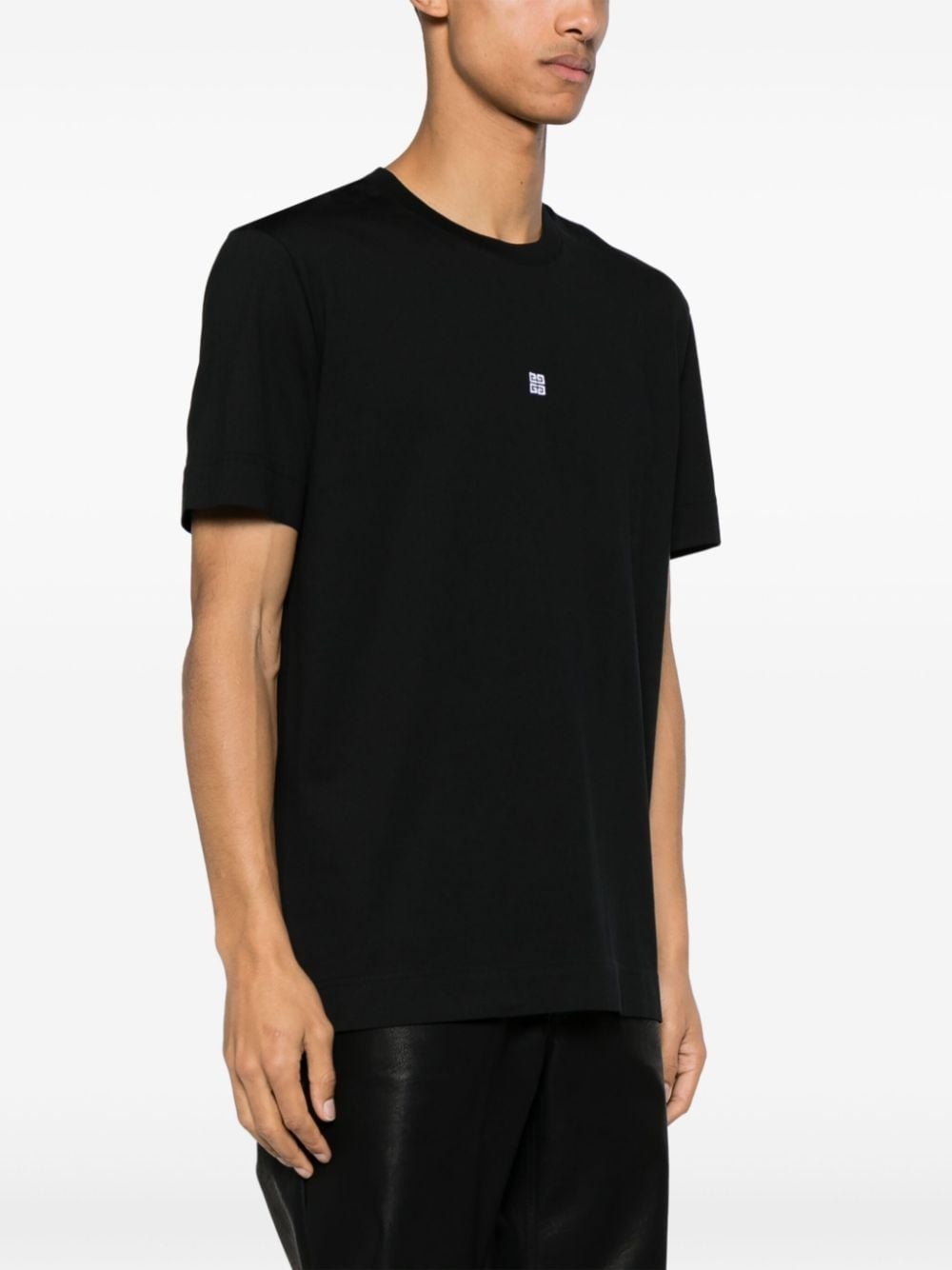 4G-embroidered cotton T-shirt - 3