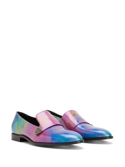 Giuseppe Zanotti Eflamm multicolour-print leather loafers outlook