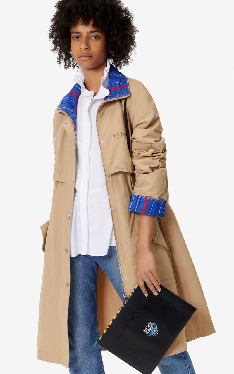 'Tiny Tiger' A4 leather clutch 7