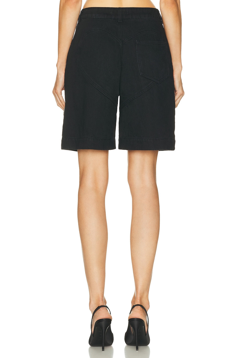 Crystal Flower Bermuda Jean Short - 4