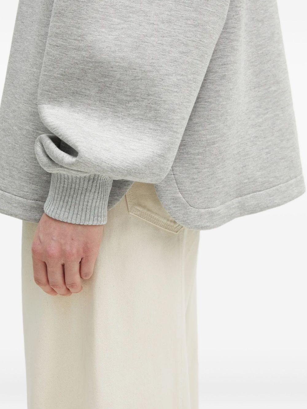 embroidered crew-neck sweatshirt - 4