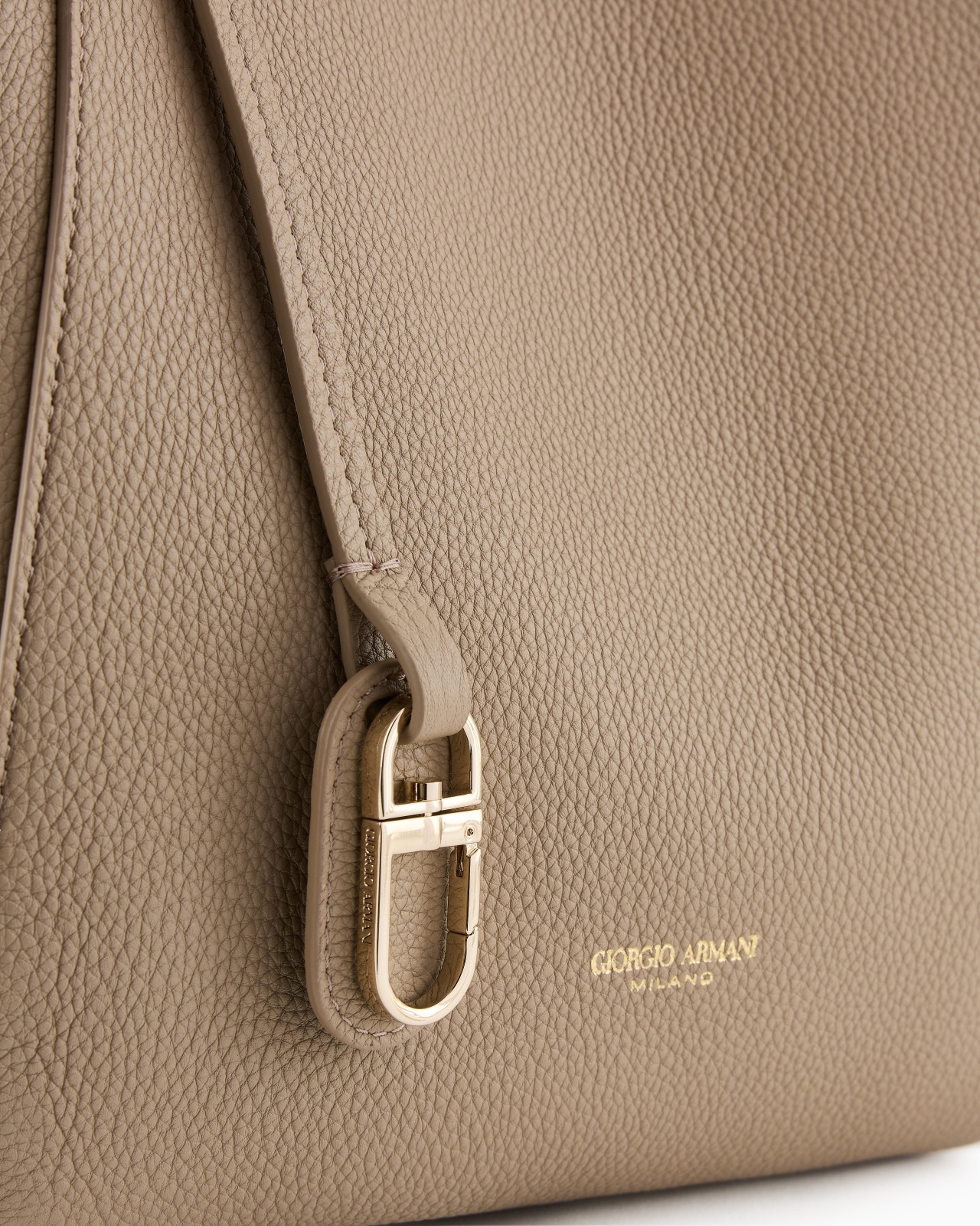 MEDIUM PEBBLED LEATHER HANDBAG - 5