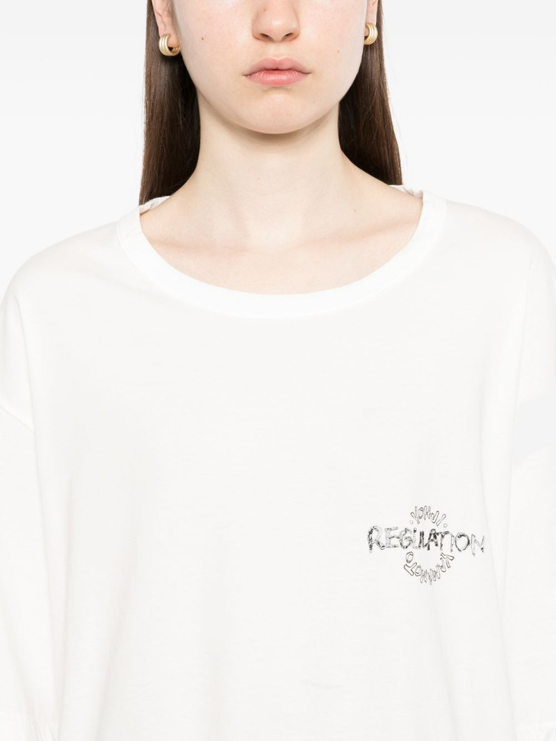 logo print T-shirt 5