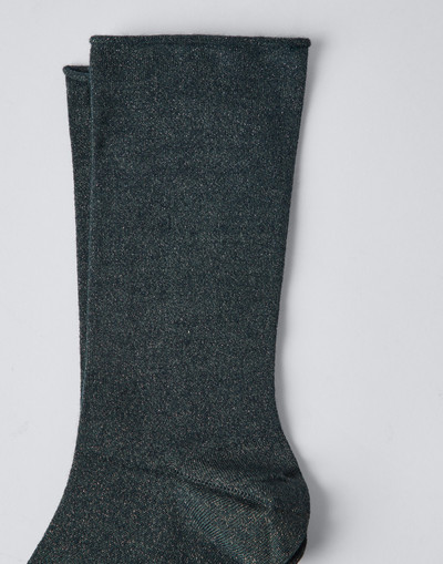 Brunello Cucinelli Cashmere and silk sparkling knit socks outlook