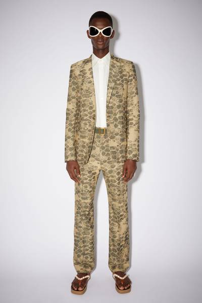 Acne Studios Jacquard suit jacket - Brown outlook