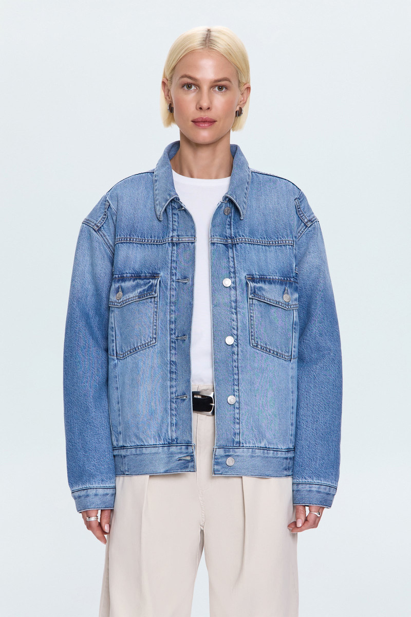 LANDON SEAMED PADDED TRUCKER JACKET - PRESTIGE 1