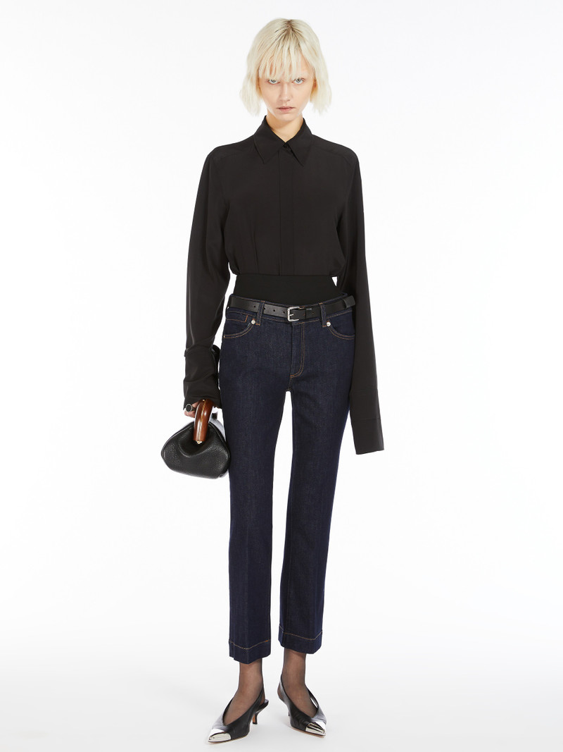 Sportmax MEDICEA Stretch mini flare jeans outlook
