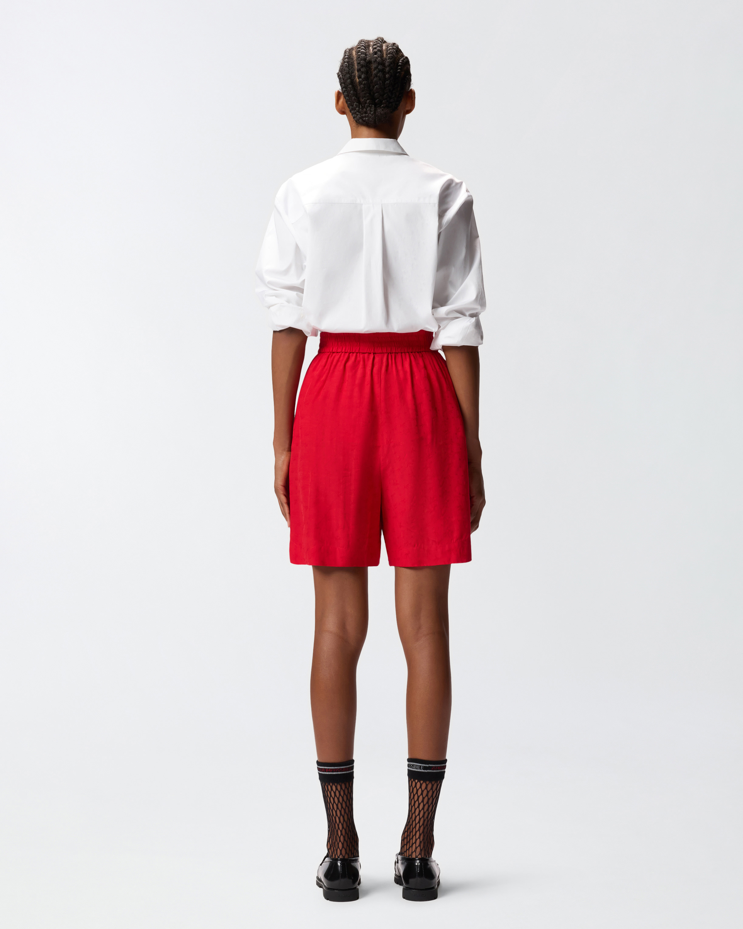 VISCOSE JACQUARD SHORTS - 4