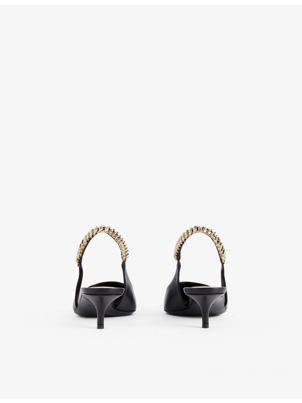 Signoria slingback heeled leather pumps - 4